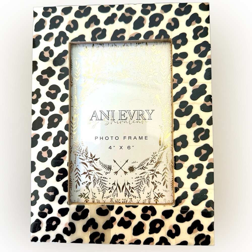 Leopard Tile 4x6 Photo Frame Boho Animal Print